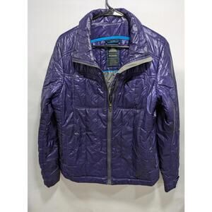 Womens Columbia Omni Heat Lightweight Purple Puffer Lined Winter Jacket Size XL